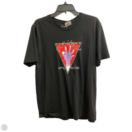 Top Short Sleeve By Barneys Ny In Black, Size: Xl