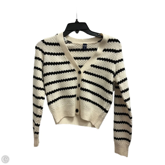 Cardigan By Clothes Mentor In Striped Pattern, Size: Xxs