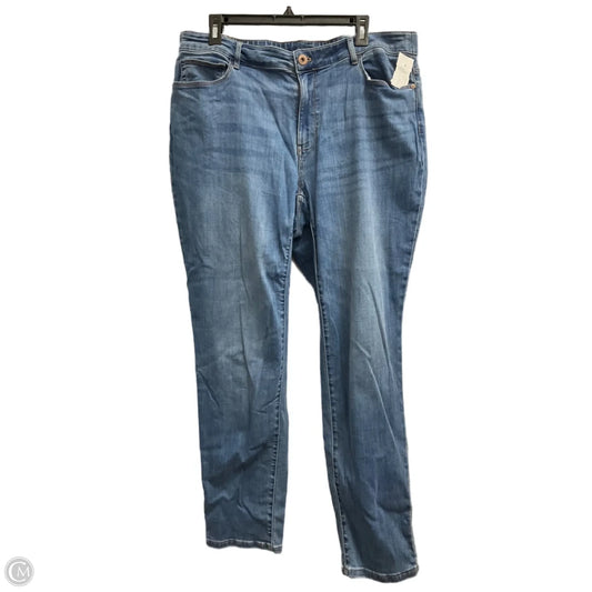 Jeans Straight By J. Jill In Blue Denim, Size: 18