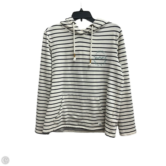 Sweatshirt Hoodie By Fatface In Striped Pattern, Size: S