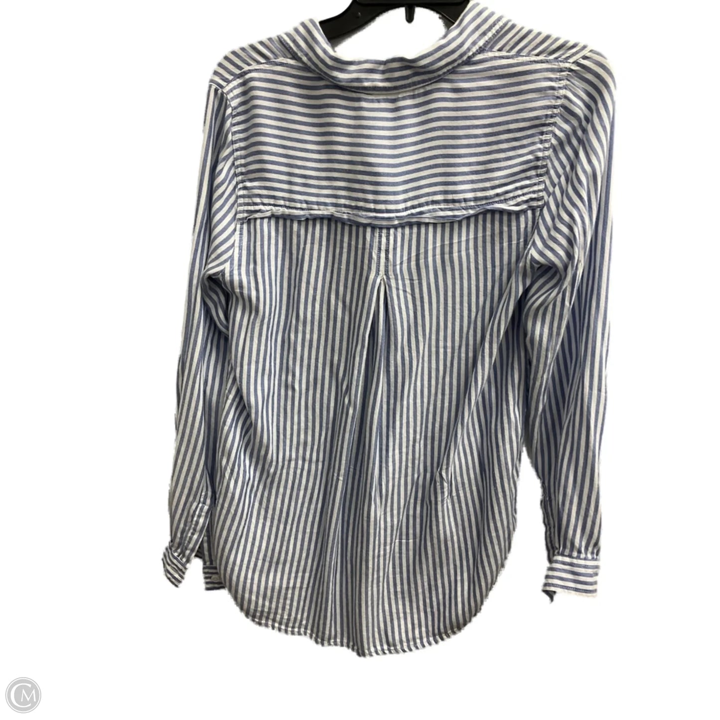 Blouse Long Sleeve By Beachlunchlounge In Striped Pattern, Size: S