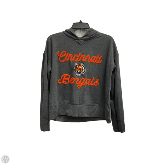 Sweatshirt Hoodie By Nfl In Grey, Size: S