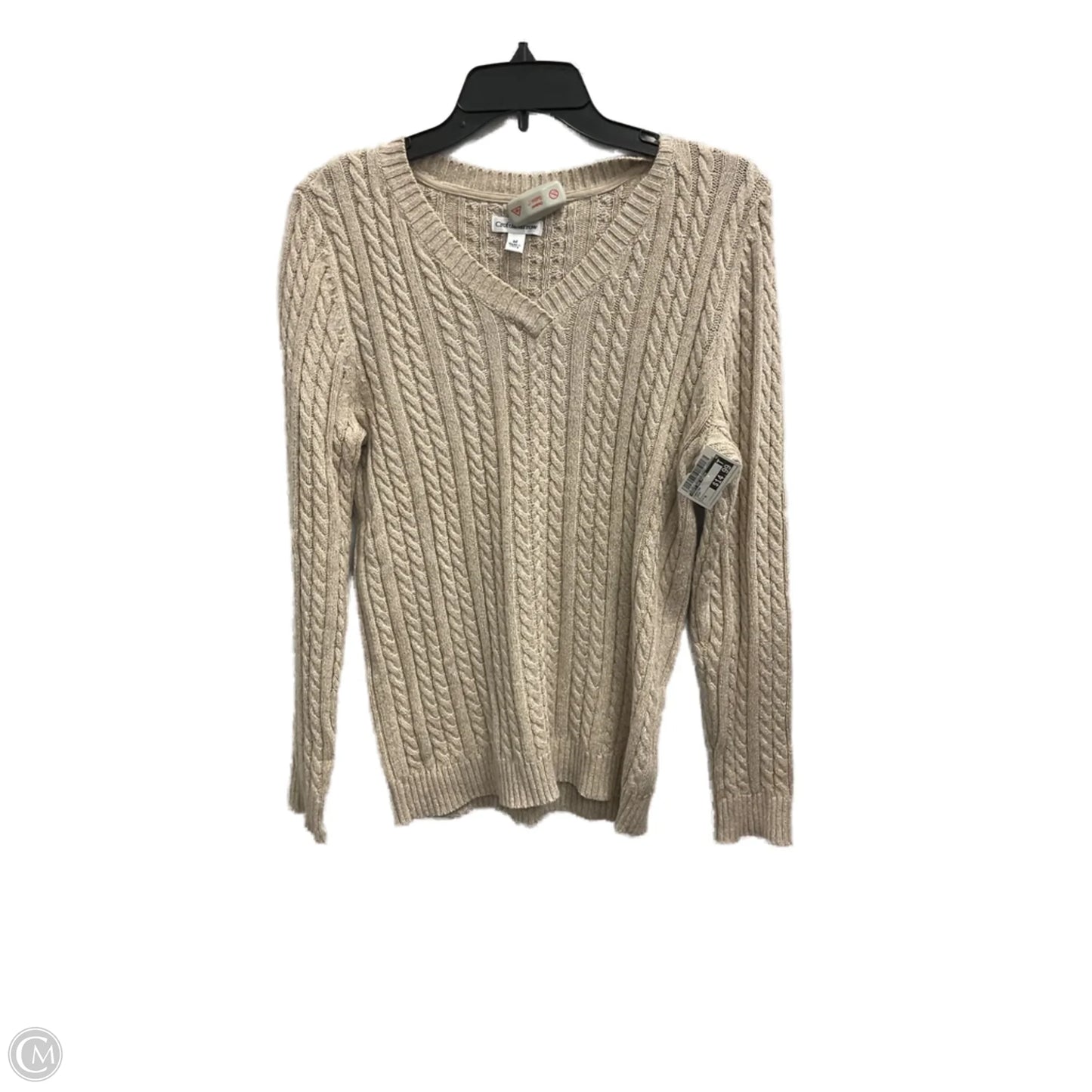 Sweater By Croft And Barrow In Cream, Size: M