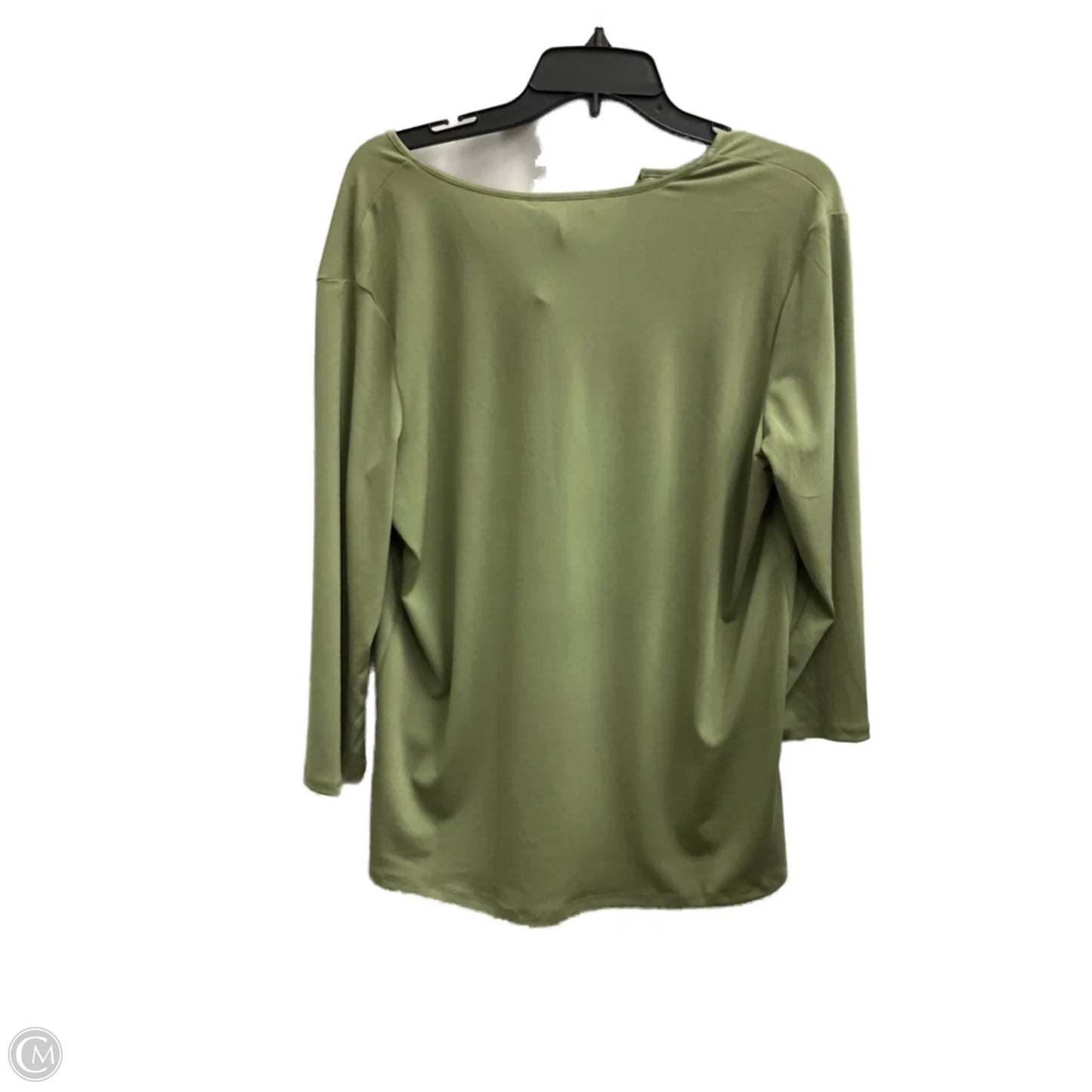 Top 3/4 Sleeve By Banana Republic In Green, Size: L