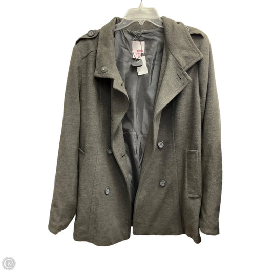 Coat Peacoat By Bongo In Grey, Size: L