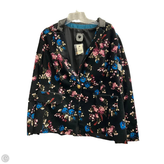 Blazer By Lane Bryant In Floral Print, Size: 1x