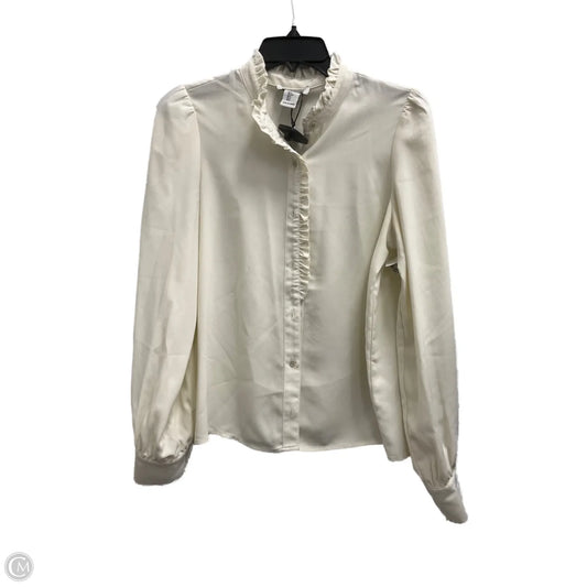Top Long Sleeve By Rachel Zoe In White, Size: S