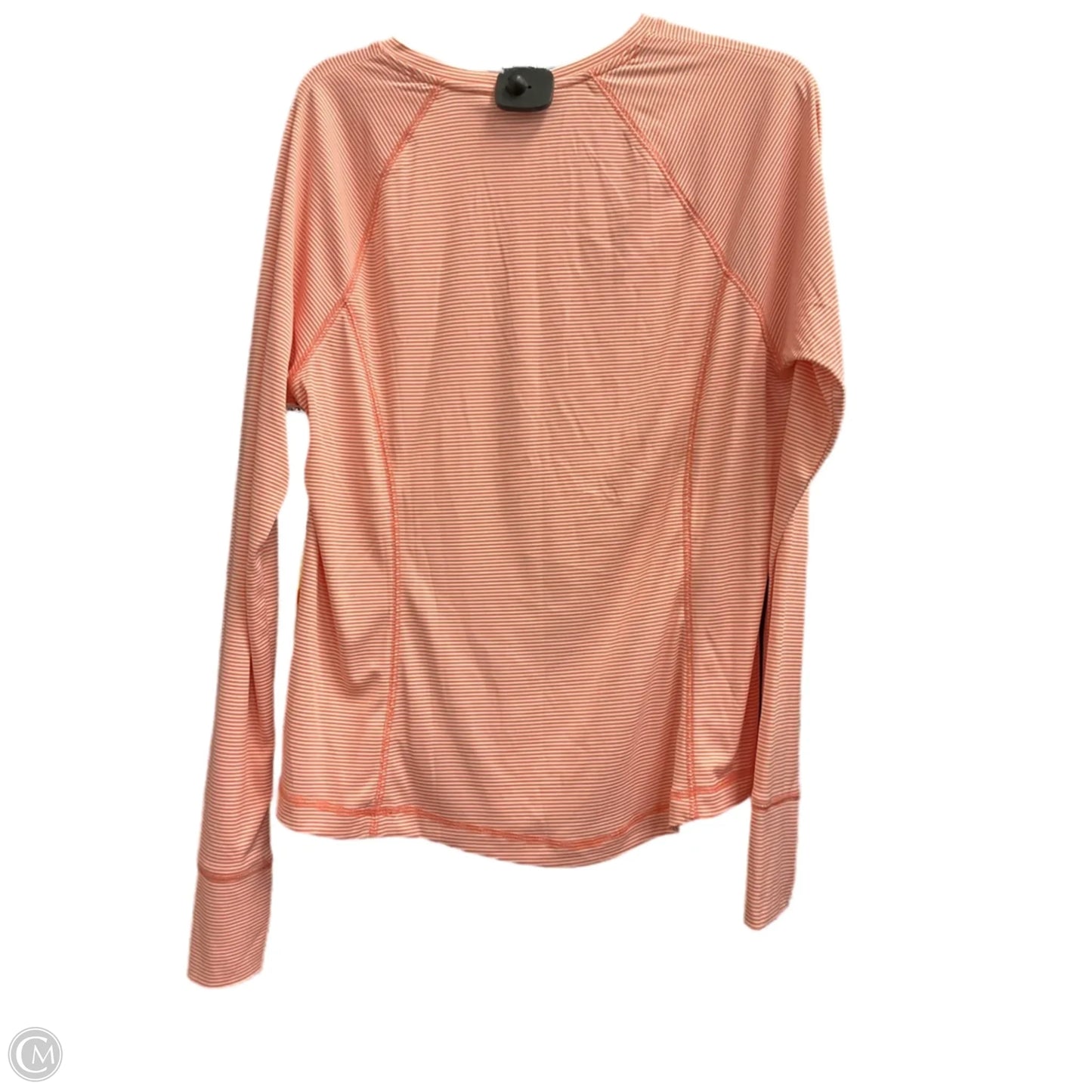 Athletic Top Long Sleeve Collar By C And C In Orange, Size: Xl