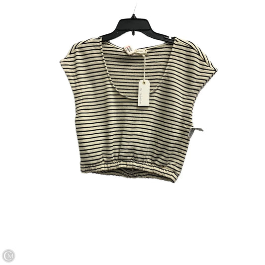 Top Short Sleeve By By Together In Striped Pattern, Size: S