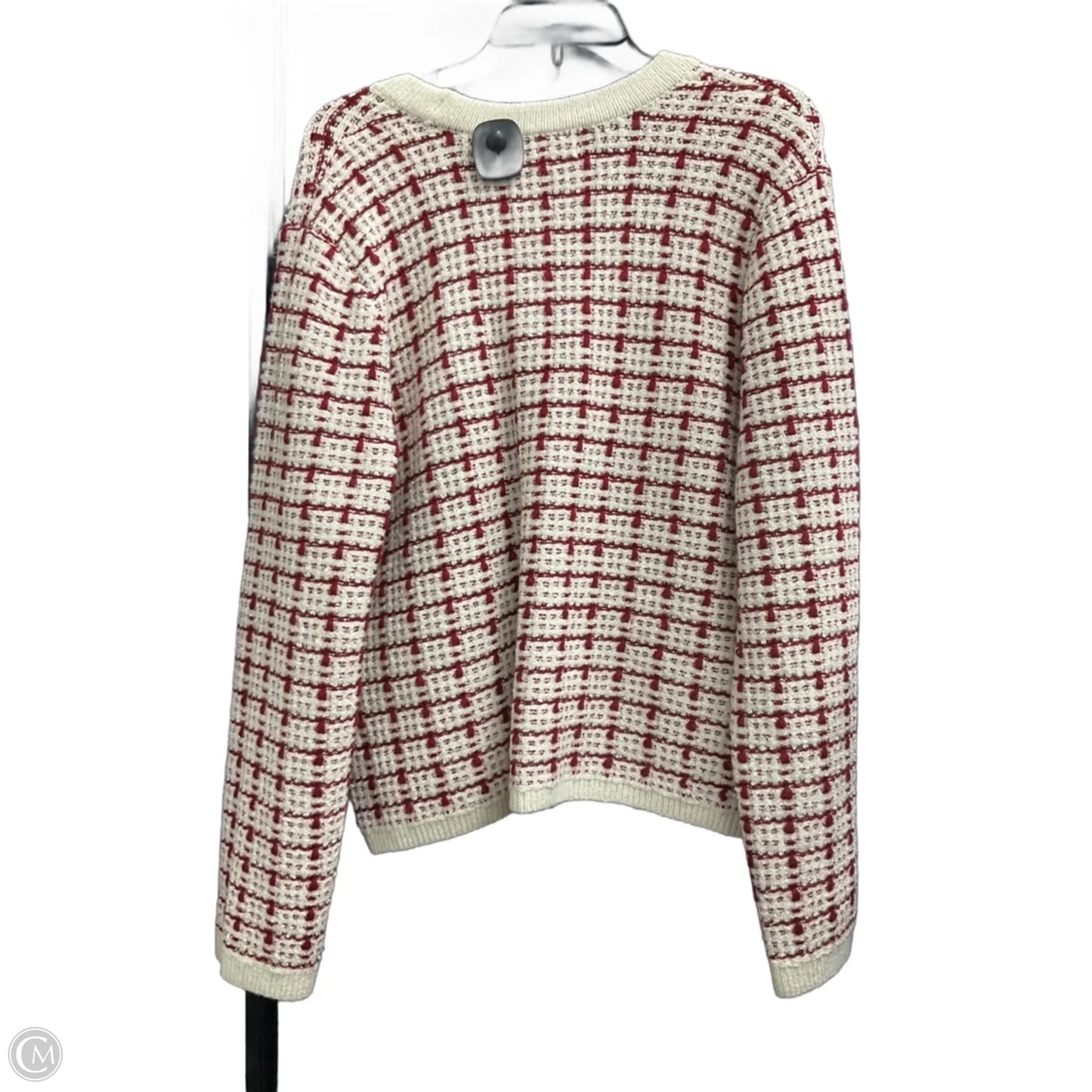 Cardigan By Marled In Red & White, Size: Xl