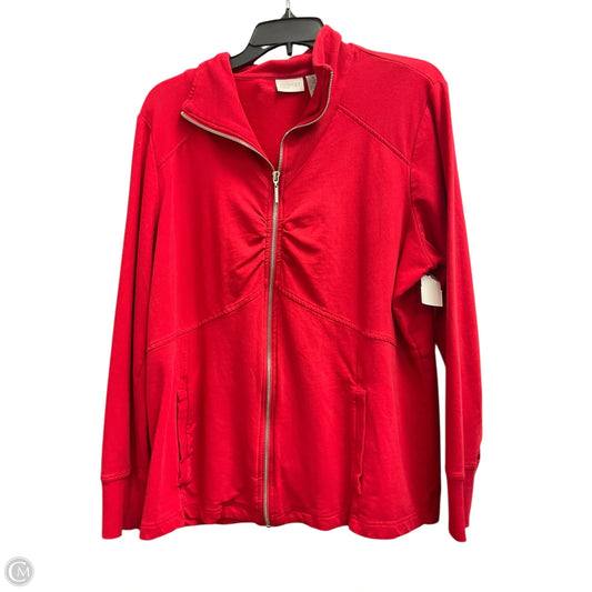 Top 3/4 Sleeve By Zenergy By Chicos In Red, Size: Xl