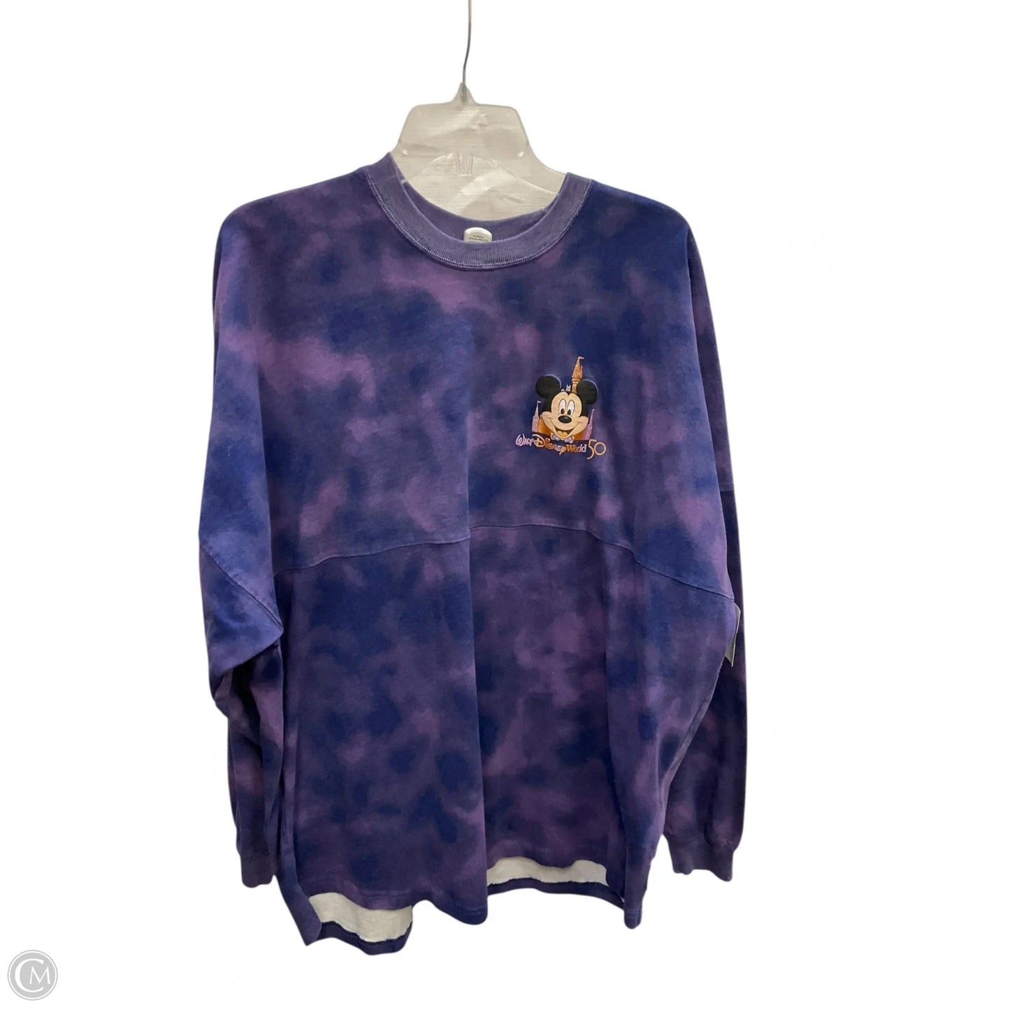 Top Long Sleeve By Disney In Purple, Size: Xl