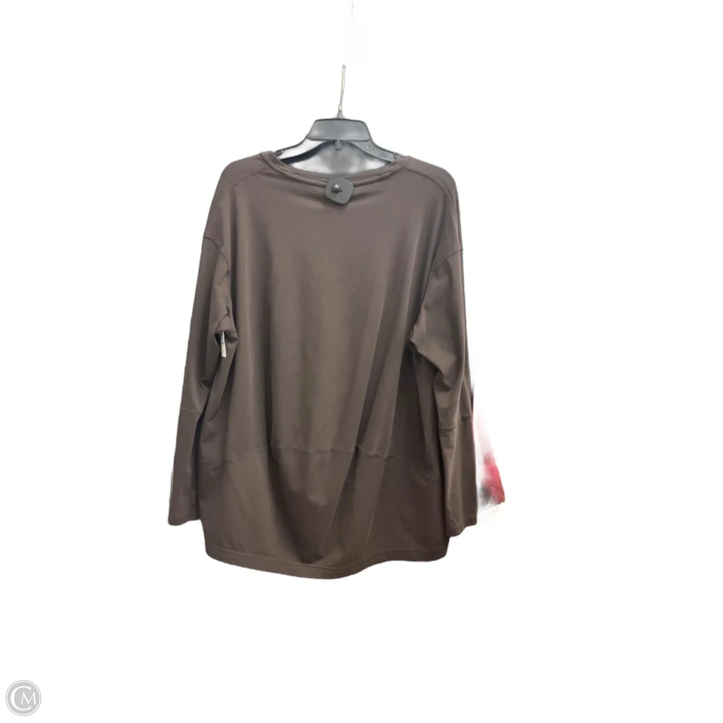 Athletic Top Long Sleeve Crewneck By Lululemon In Brown, Size: M