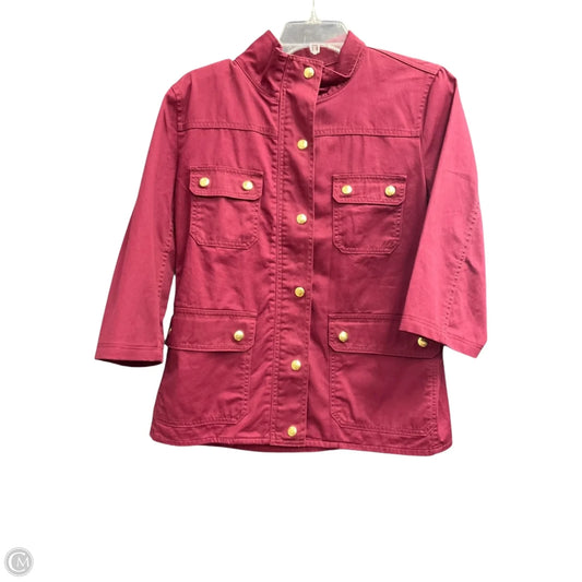 Jacket Other By J. Crew In Maroon, Size: M