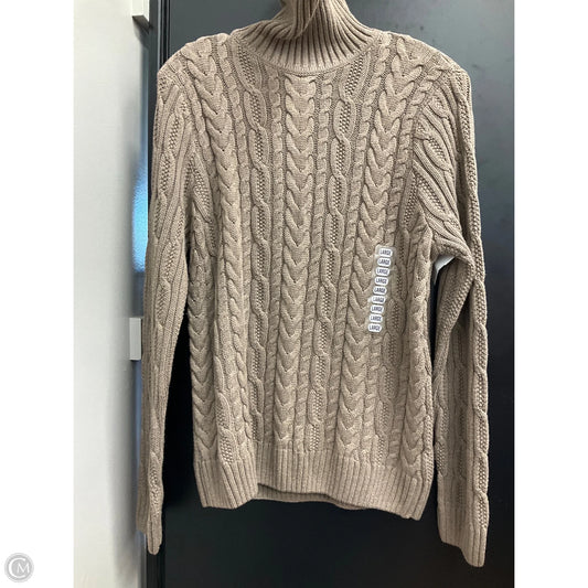 Sweater By Jeanne Pierre In Brown, Size: L