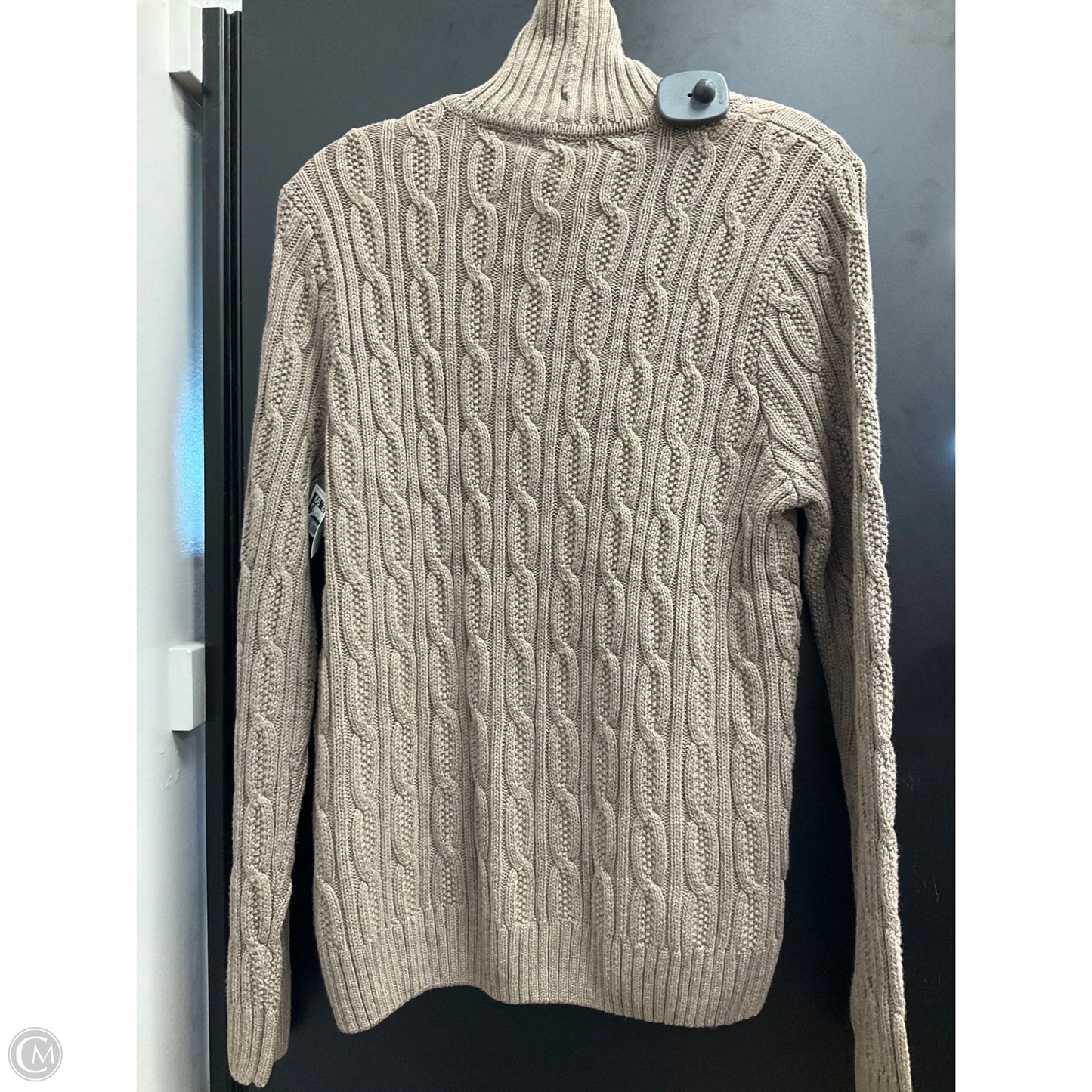 Sweater By Jeanne Pierre In Brown, Size: L
