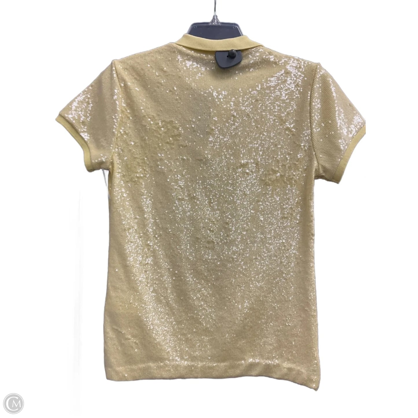 Top Short Sleeve By Polo Ralph Lauren In Yellow, Size: S