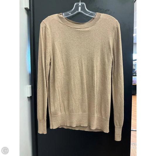 Top Long Sleeve By Banana Republic In Tan, Size: M