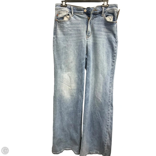 Jeans Wide Leg By Judy Blue In Blue Denim, Size: 8
