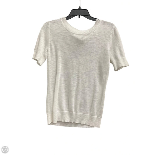 Top Short Sleeve By J. Crew In White, Size: S