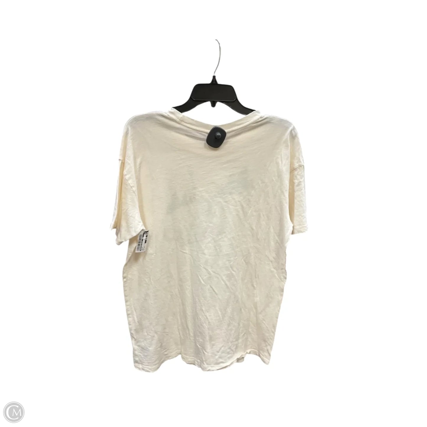 Top Short Sleeve By American Eagle In Cream, Size: Xs
