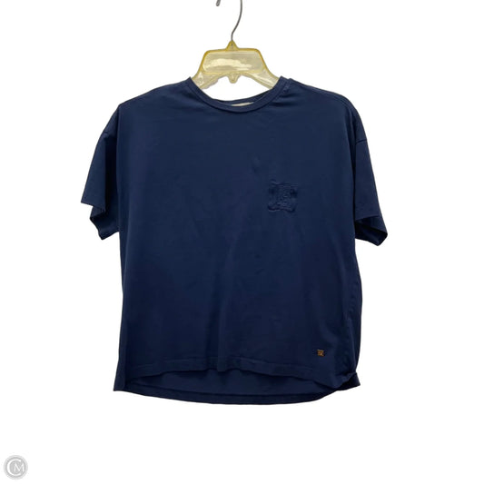 Top Short Sleeve By Cma In Navy, Size: M