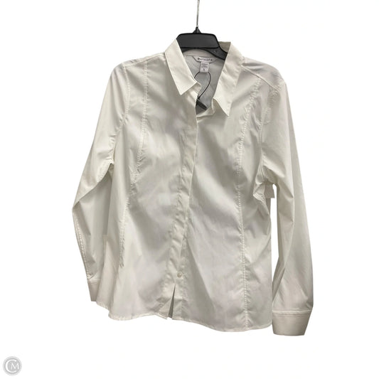 Blouse Long Sleeve By Athleta In White, Size: Xl