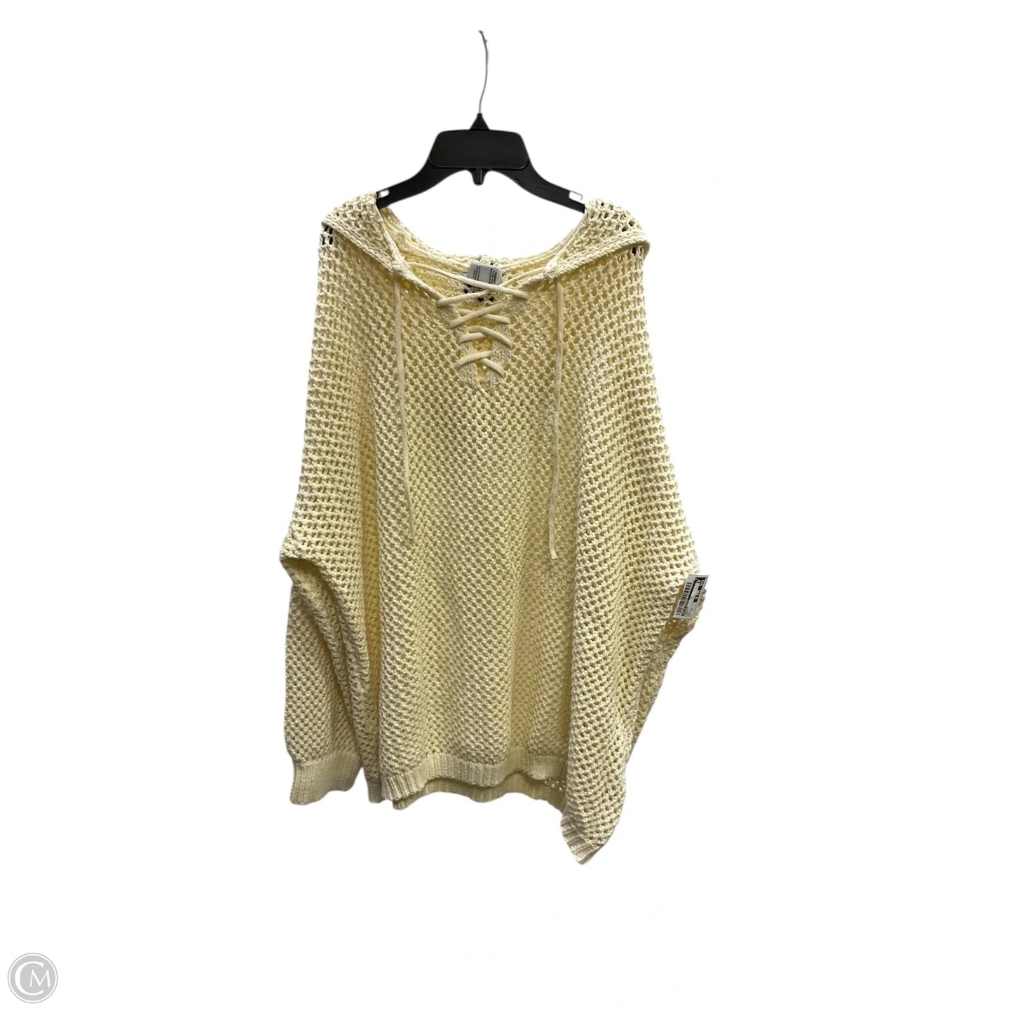 Sweater By White Birch In Cream, Size: 1x