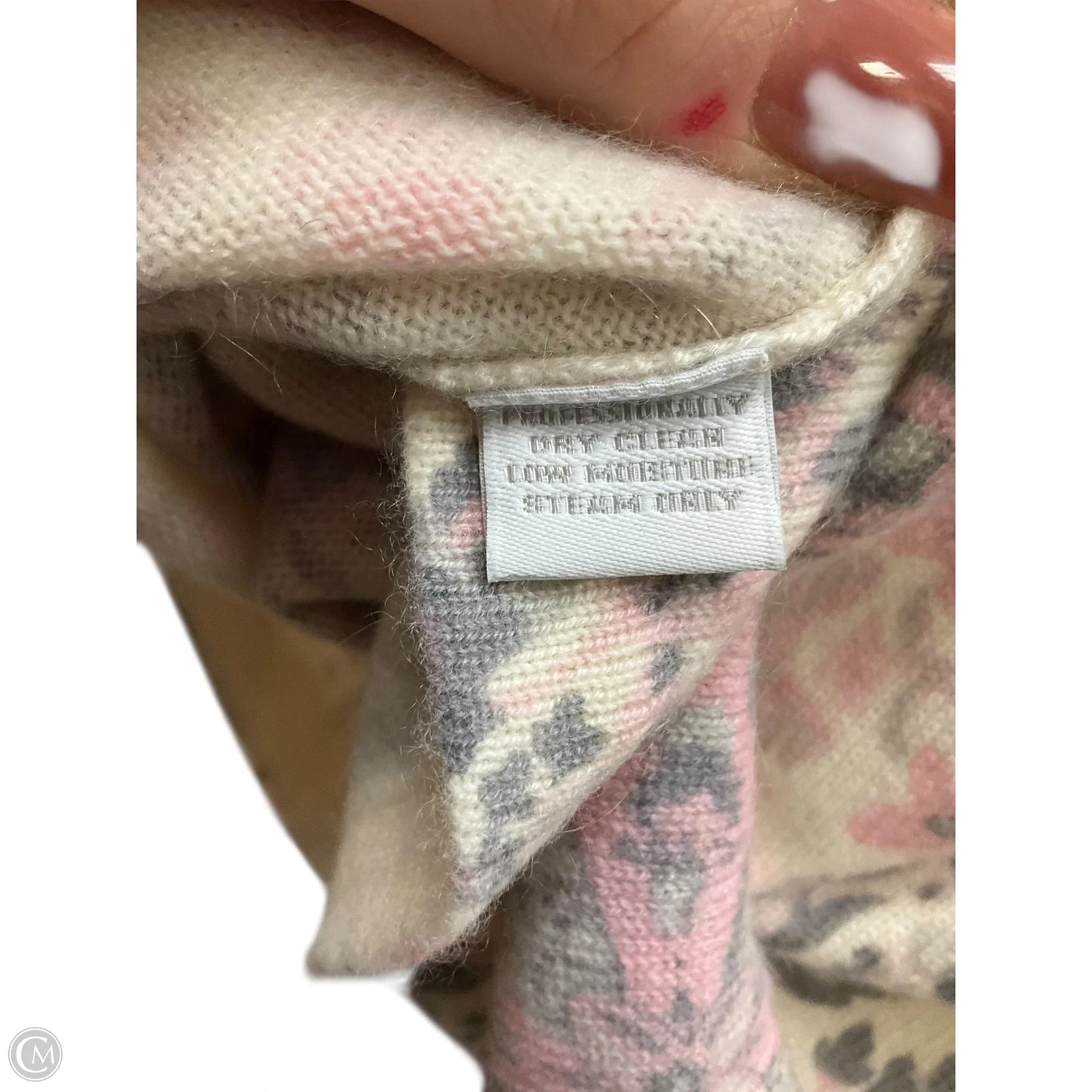 Top Long Sleeve By Charter Club In Cream, Size: L