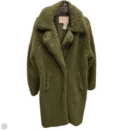 Coat Faux Fur & Sherpa By Bcbgeneration In Green, Size: 1x