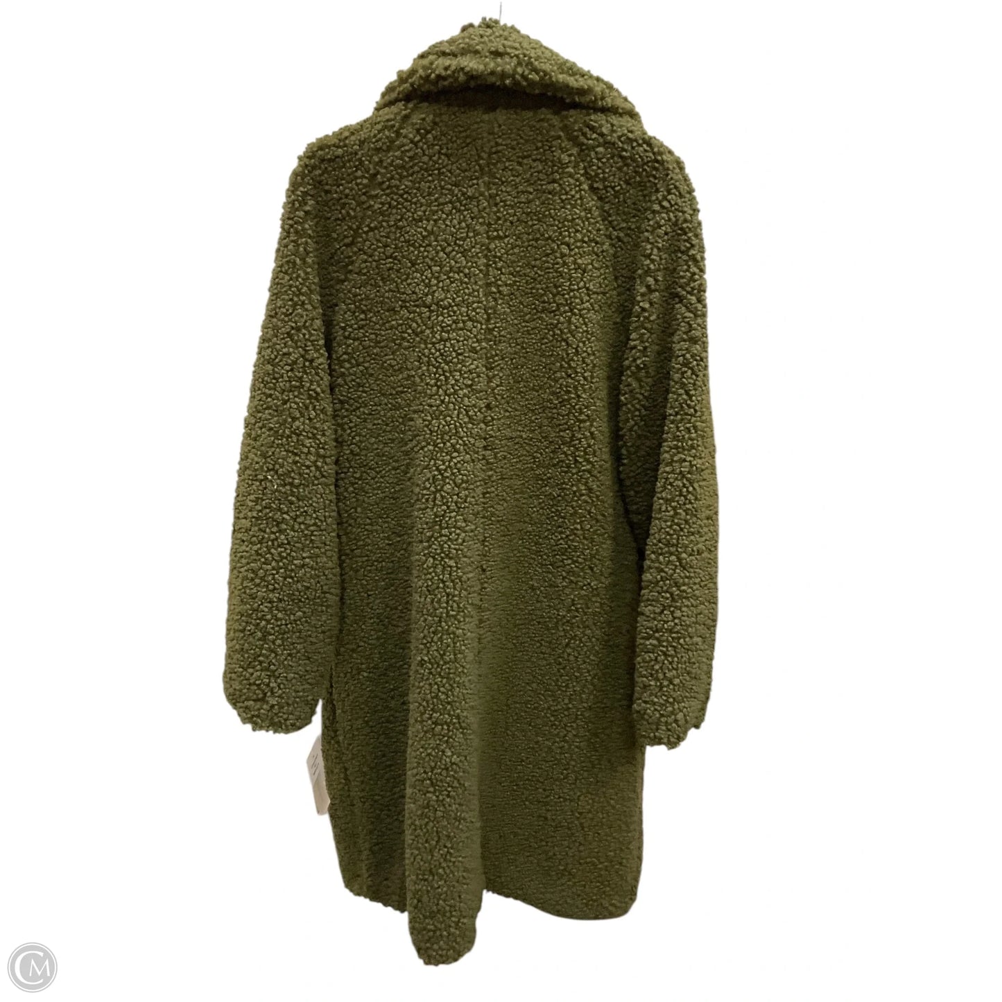 Coat Faux Fur & Sherpa By Bcbgeneration In Green, Size: 1x