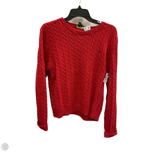 Sweater By Lauren By Ralph Lauren In Red, Size: L