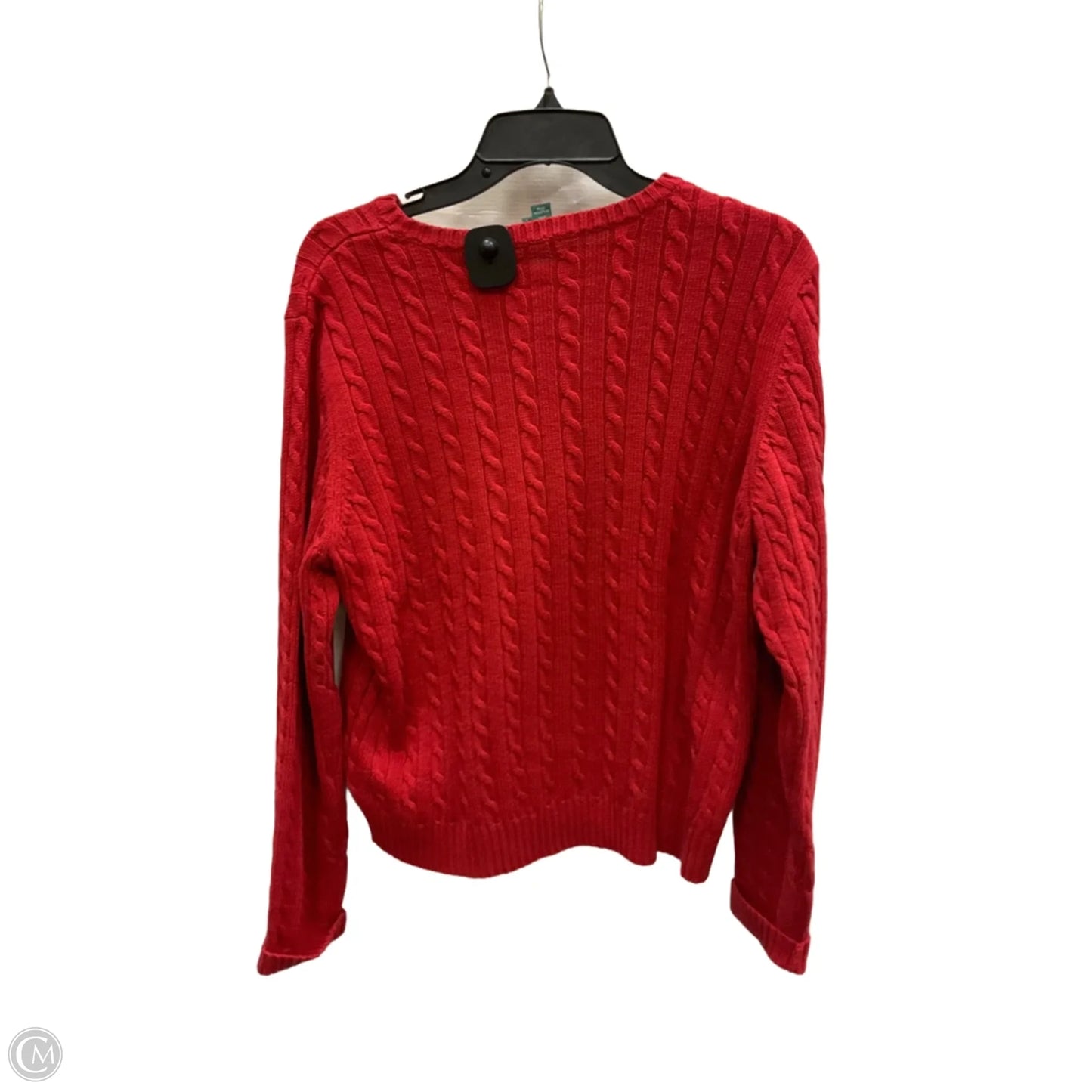 Sweater By Lauren By Ralph Lauren In Red, Size: L