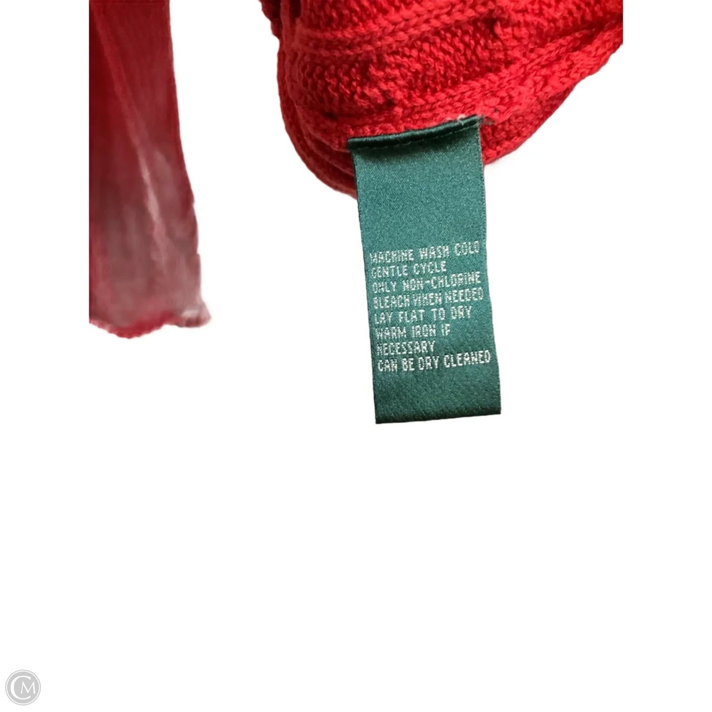Sweater By Lauren By Ralph Lauren In Red, Size: L
