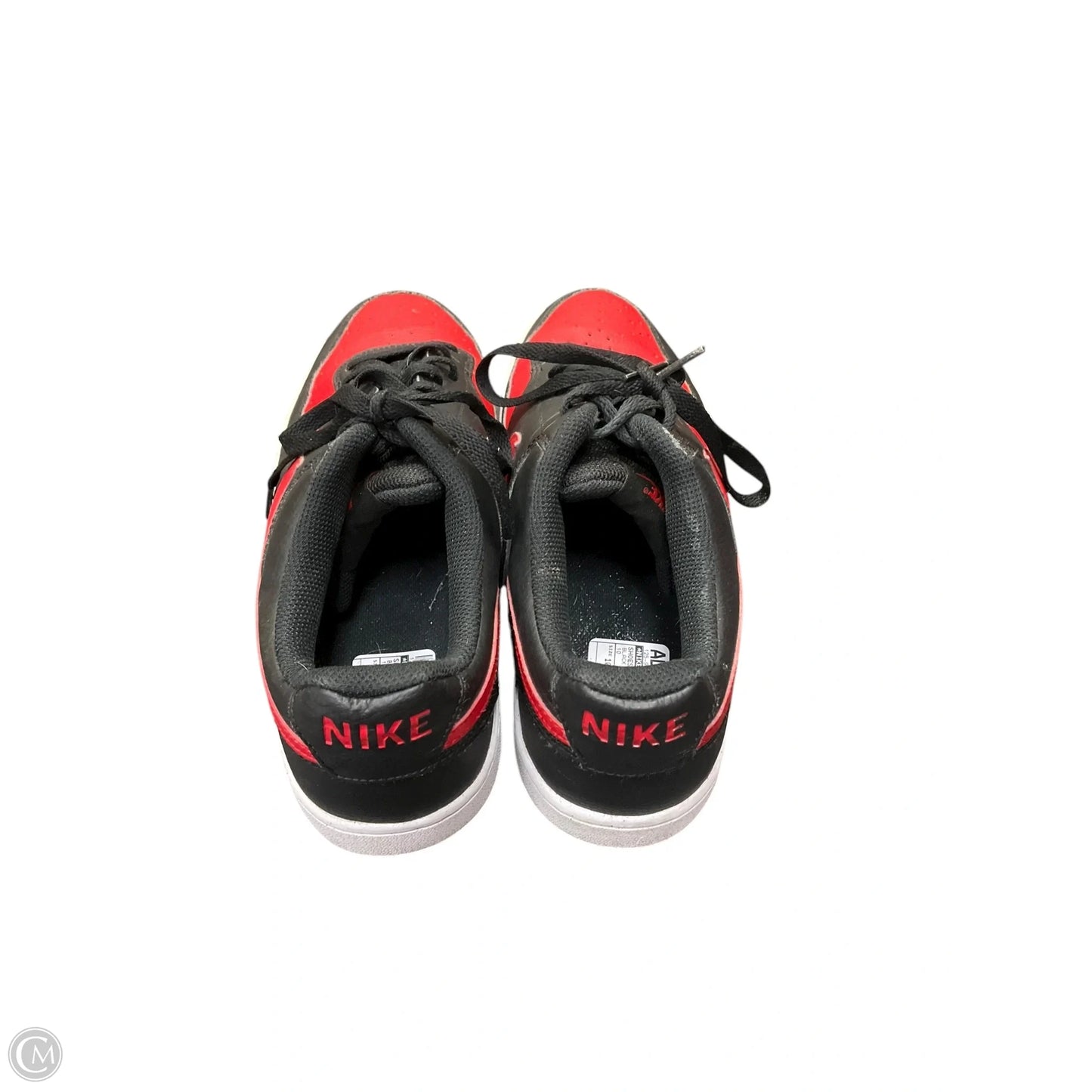Shoes Sneakers By Nike In Black & Red, Size: 10