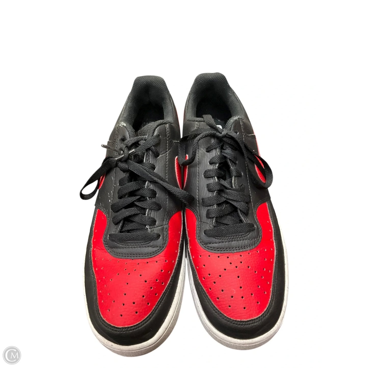 Shoes Sneakers By Nike In Black & Red, Size: 10