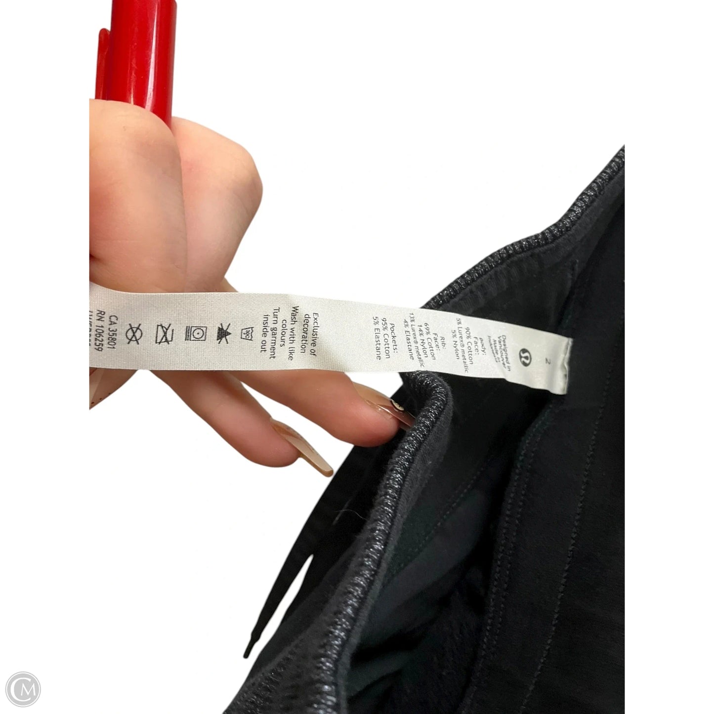 Athletic Pants By Lululemon In Black, Size: 2