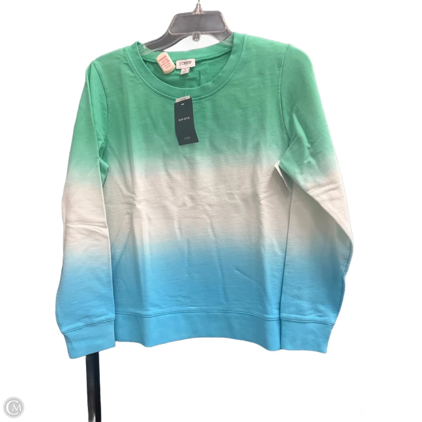 Top Long Sleeve By J. Crew In Blue & Green, Size: S