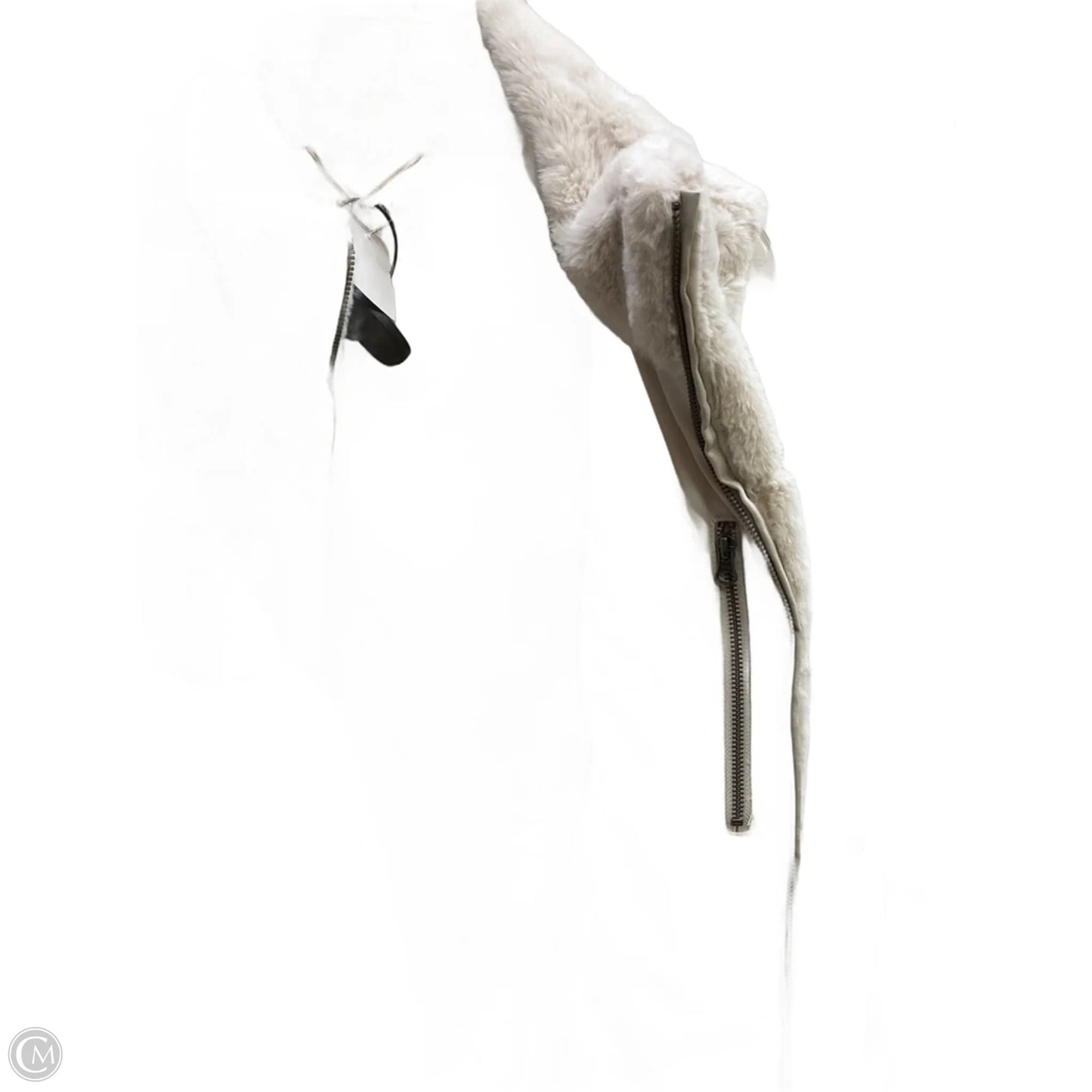 Vest Faux Fur & Sherpa By Catherine Malandrino In Beige, Size: 1x