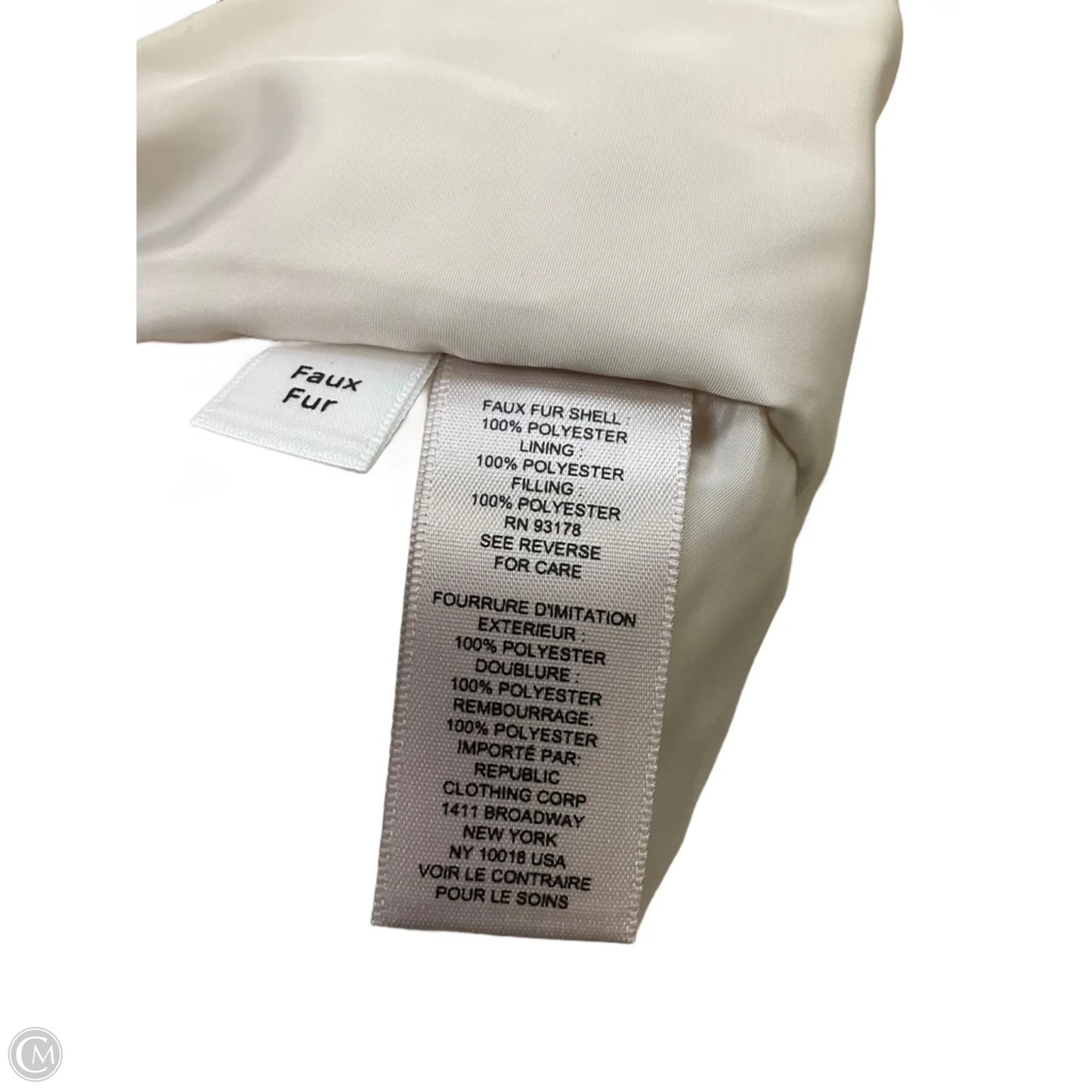 Vest Faux Fur & Sherpa By Catherine Malandrino In Beige, Size: 1x