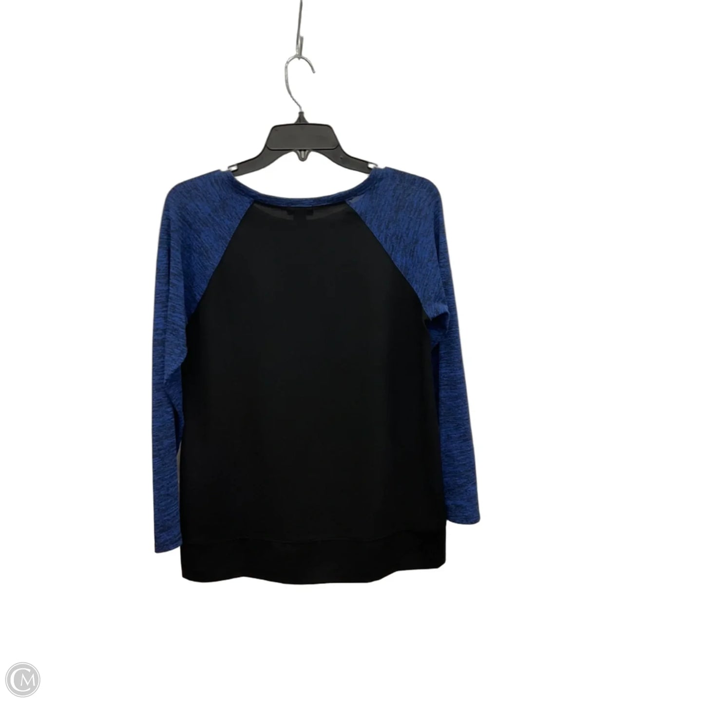 Top Long Sleeve By J. Crew In Black & Blue, Size: S