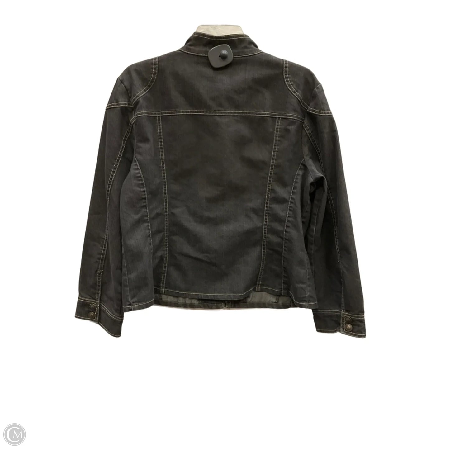 Jacket Denim By Live A Little In Black Denim, Size: L