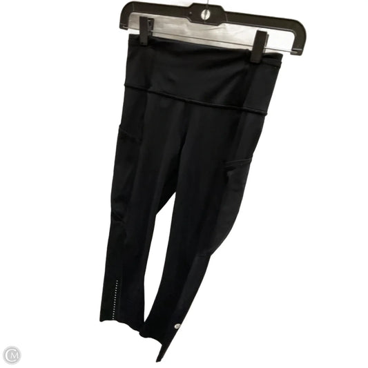 Athletic Capris By Lululemon In Black, Size: 4
