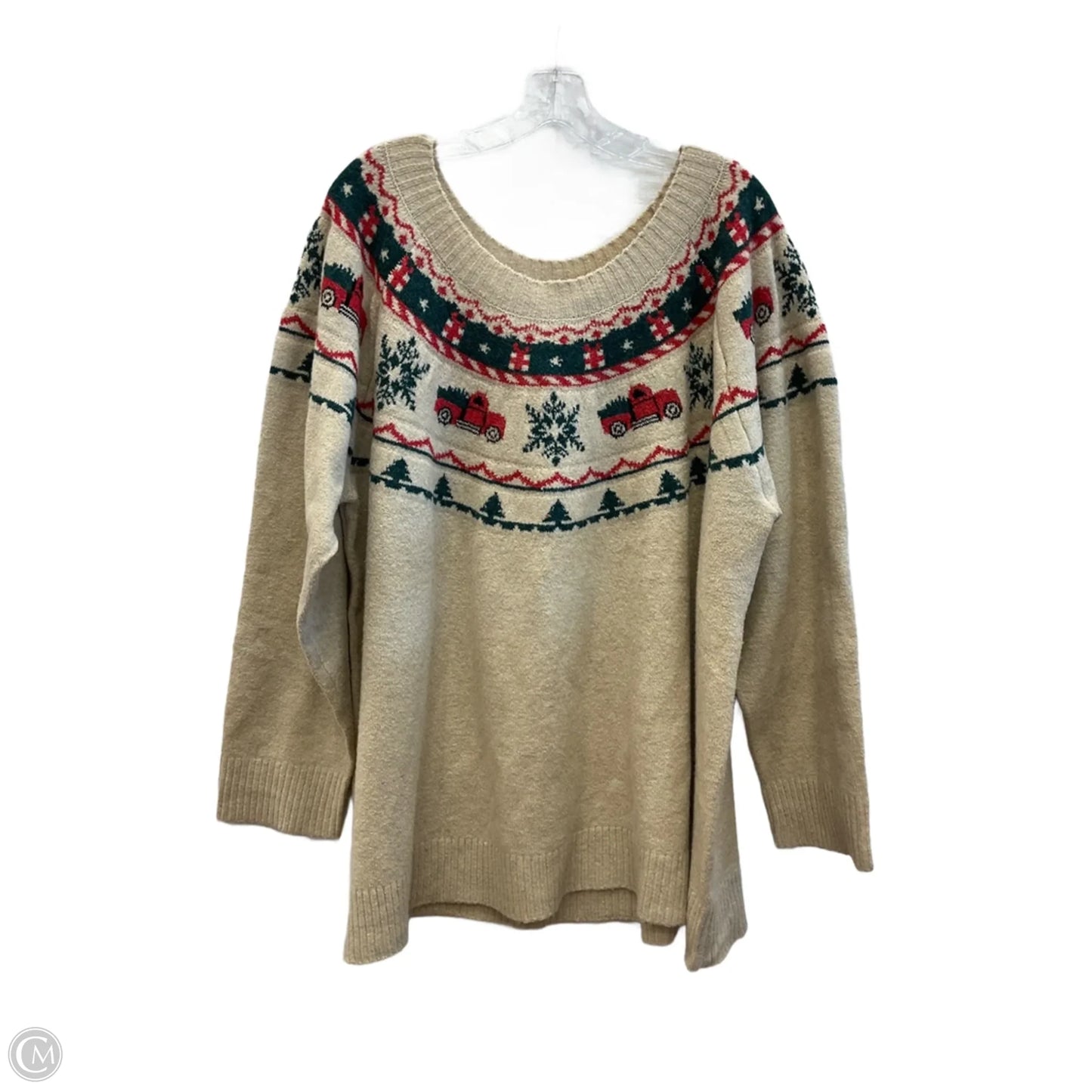 Sweater By Maurices In Beige, Size: 4x