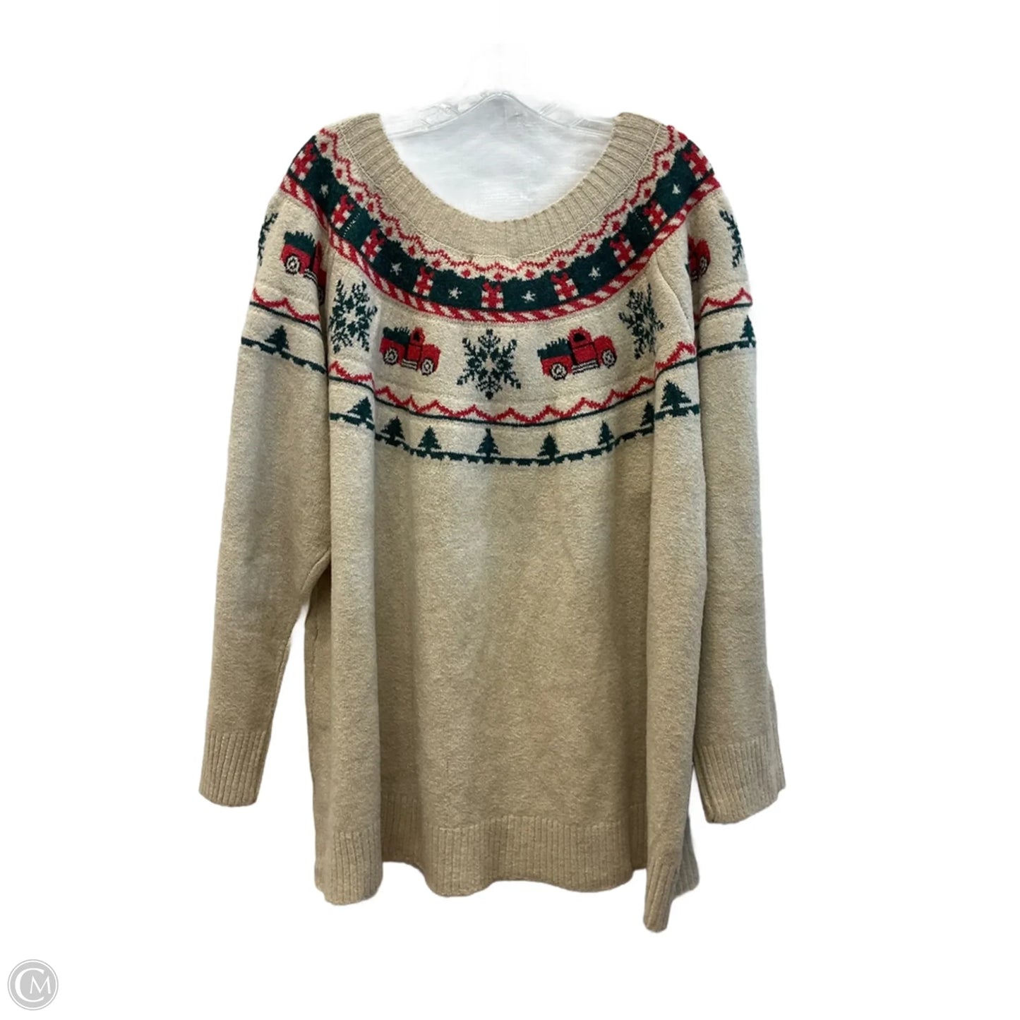 Sweater By Maurices In Beige, Size: 4x