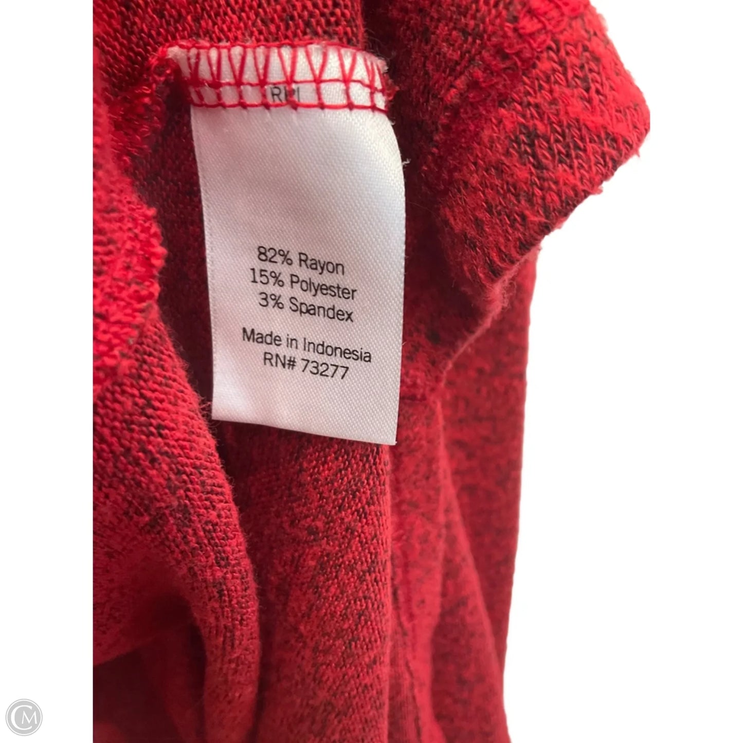 Top Long Sleeve By Evri In Red, Size: 4x