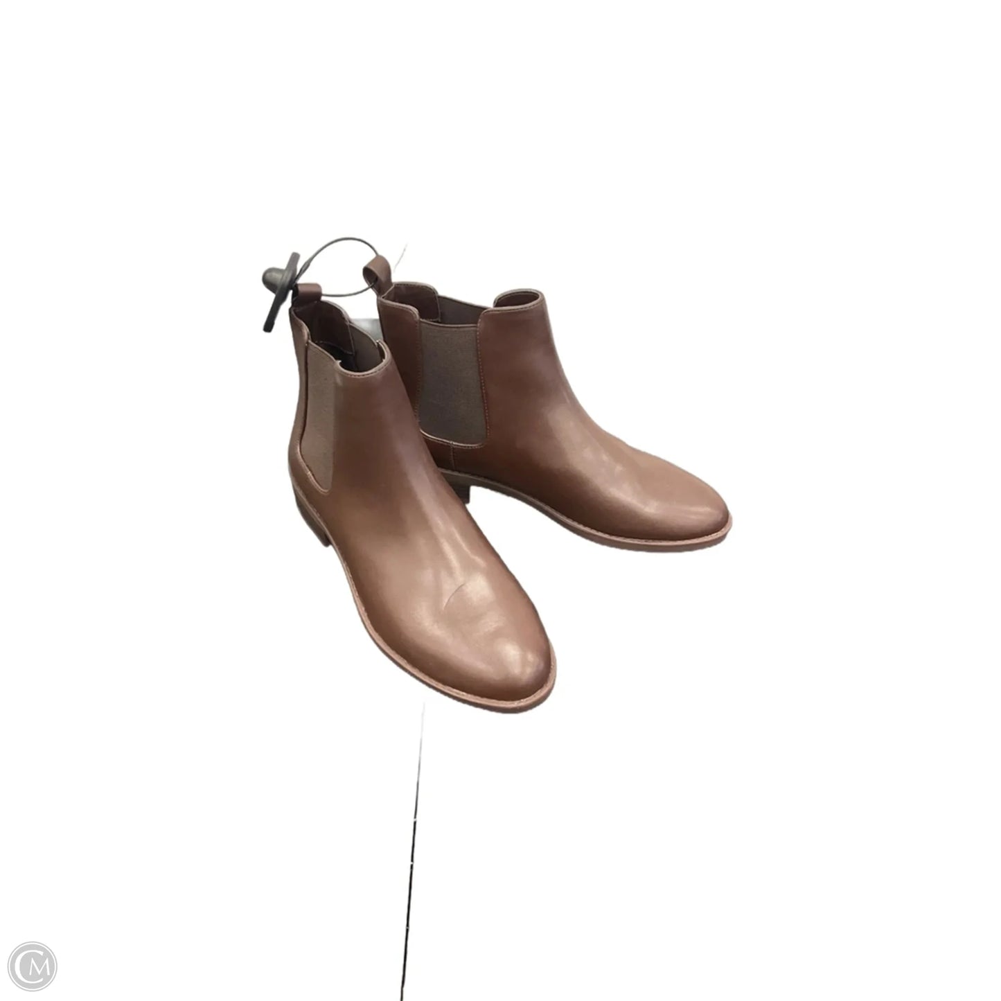 Boots Ankle Flats By Loft In Brown, Size: 7