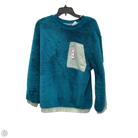 Top Long Sleeve Designer By Ugg In Teal, Size: M