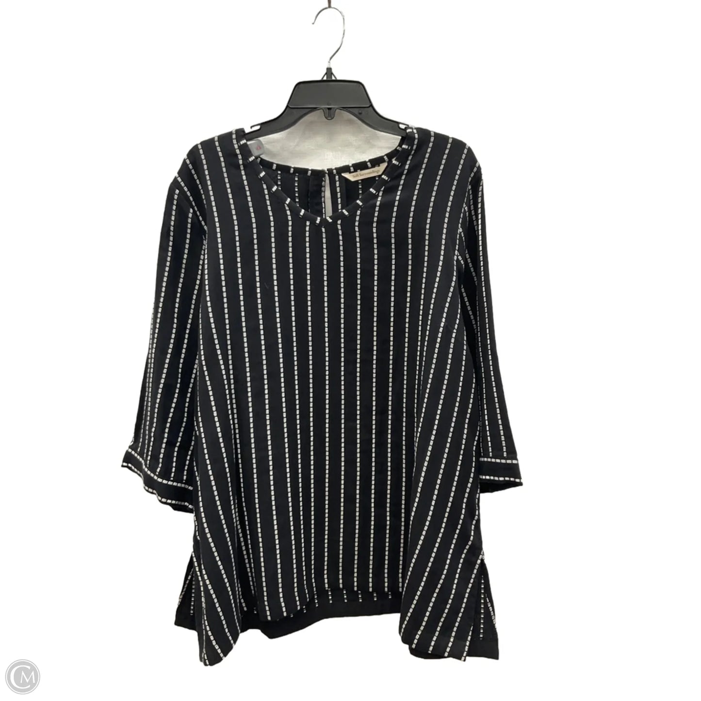 Top Long Sleeve By Soft Surroundings In Black, Size: 2x