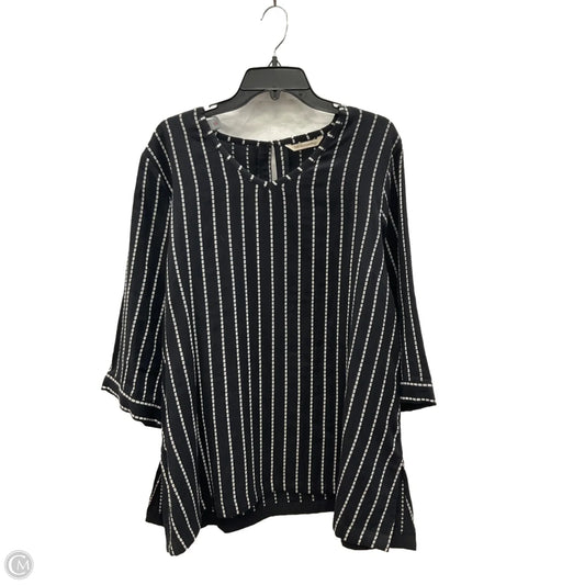 Top Long Sleeve By Soft Surroundings In Black, Size: 2x
